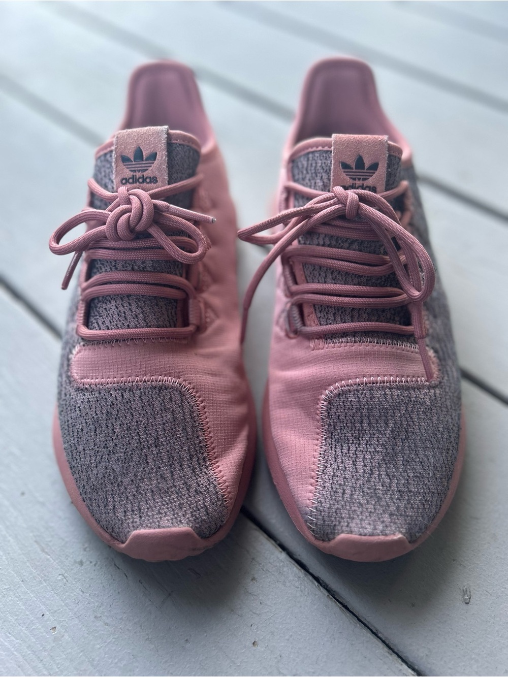 adidas tubular - Women’s Dusty Pink Knit Athletic Sneakers